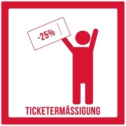 Ticketermäßigung um 25%